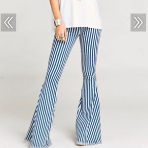 Show Me Your Mumu Berkeley Bells-Indigo Stripe